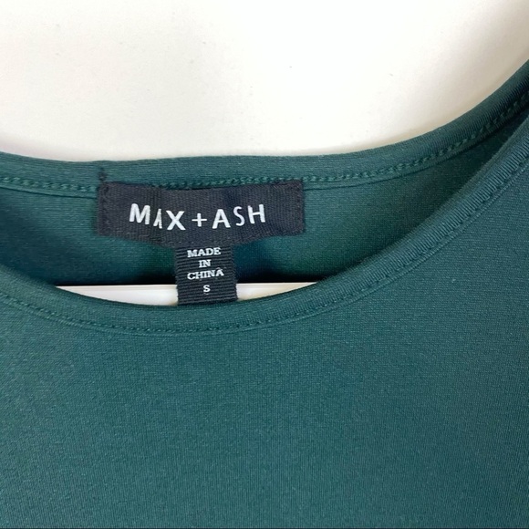 Max + Ash Bodycon Flutter Sleeve Dress In Green S - Picture 2 of 9